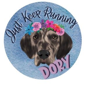 Dory “Just Keep Running” Sticker